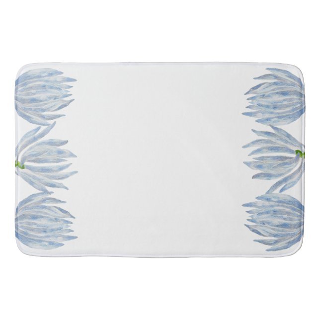 Alfombrilla De Baño Palos azules en una barba (Anverso)