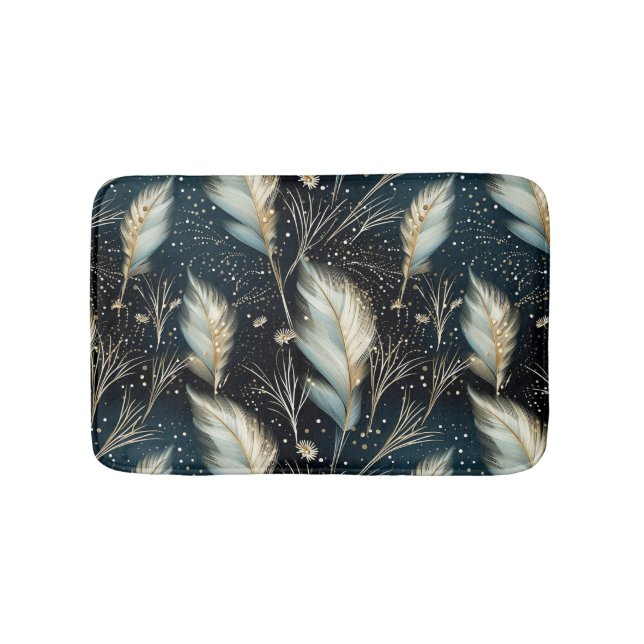 Alfombrilla De Baño Pampas Grass Purpurina (Anverso)