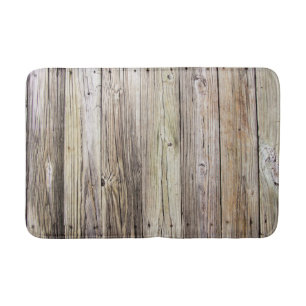 Alfombrilla De Baño Paneles de madera templados con patina rusa