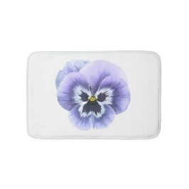Alfombrilla De Baño Pansy Face Purple