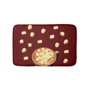 Alfombrilla De Baño Pantalones de lluvia y chocolate caliente
