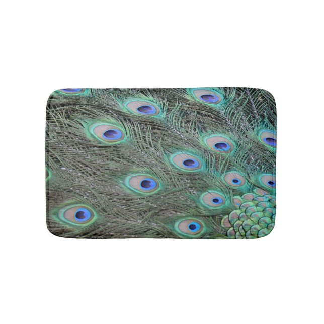 Alfombrilla De Baño Pañuelas de pavo real (Anverso)