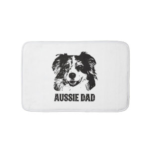 Alfombrilla De Baño Papá Aussie - Padre Pastor Australiano