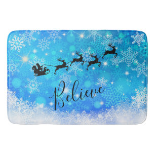 Alfombrilla De Baño Papá Noel y su reno volador - Créanlo