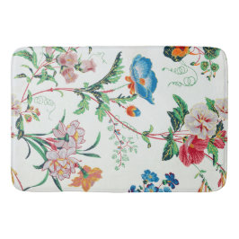 Alfombrilla De Baño Papel pintado antiguo floral Francia 1830