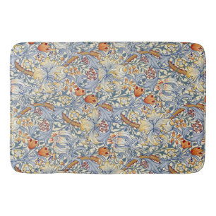 Alfombrilla De Baño Papel pintado victoriano Gold Lily de William Morr