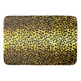 Alfombrilla De Baño Papel tapiz Leopardo Faux Fur Photo Print