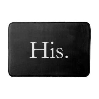 Alfombrilla De Baño Para hombre su Typogrpahy blanco y negro