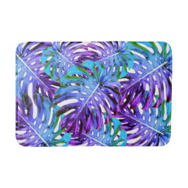 Alfombrilla De Baño Paraíso tropical Monstera deja patrón abstracto