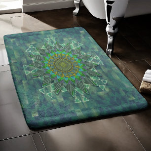 Alfombrilla De Baño Parametrización de rompecabezas de palo cuadrado f