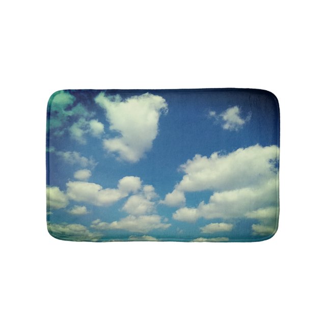 Alfombrilla De Baño Parches blandos de nubes (Anverso)