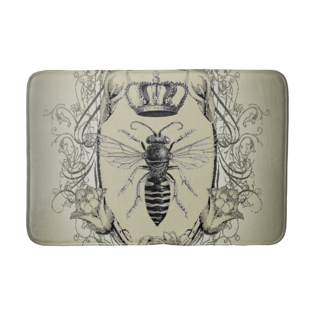 Alfombrilla De Baño paris steampunk beekeeper french bee queen corwn (Anverso)