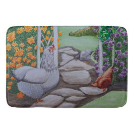 Alfombrilla De Baño Parque del pollo feliz