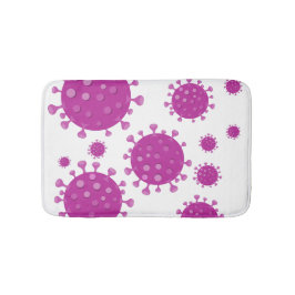 Alfombrilla De Baño Partícula viral púrpura