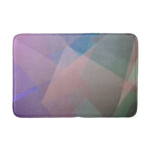 Alfombrilla De Baño Partículas voladoras abstractas Formas geométric