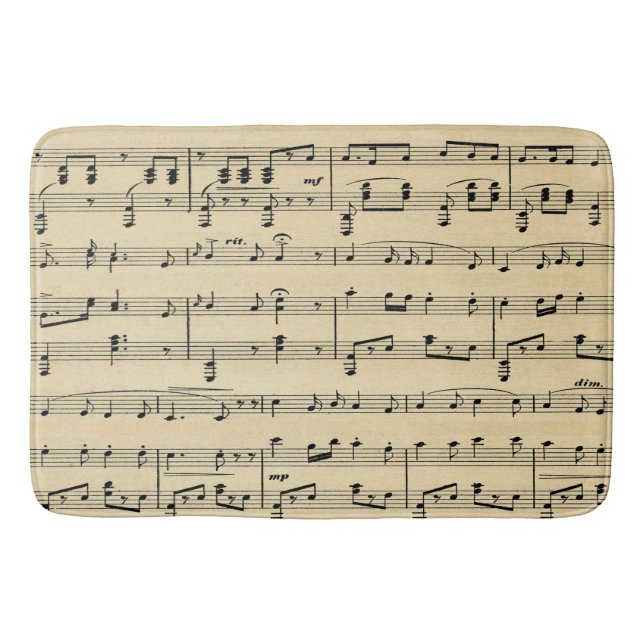 Alfombrilla De Baño Partitura antigua (Anverso)