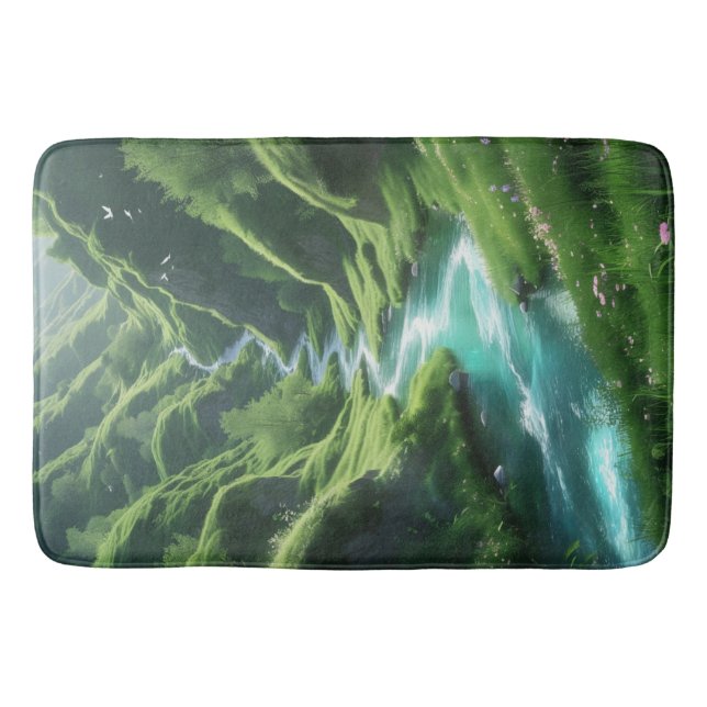 Alfombrilla De Baño "Paso a la serenidad - río encantado (Anverso)