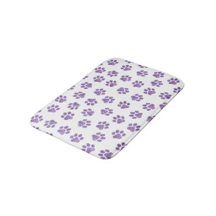 Alfombrilla De Baño Pasta de perro, garras de perro, garras moradas