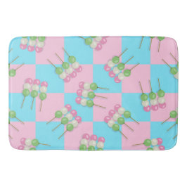 Alfombrilla De Baño Pastel azul rosa pastel Dango Bath Mat