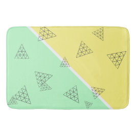 Alfombrilla De Baño Pastel de geometría de triángulo de pirámide con e