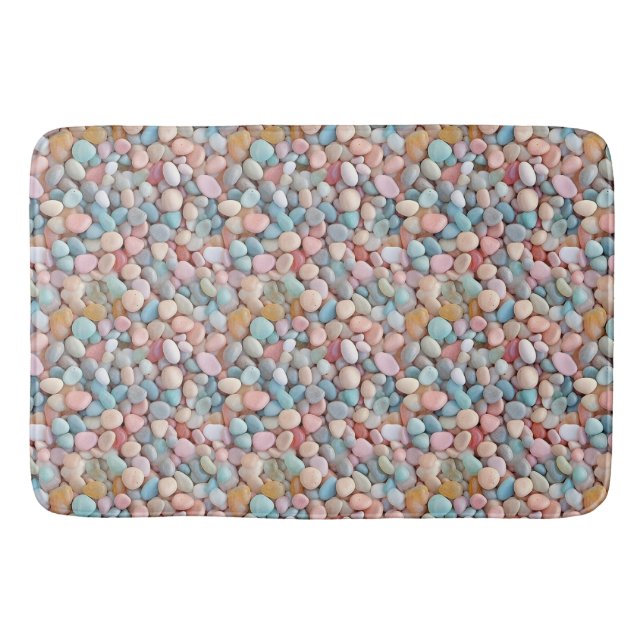 Alfombrilla De Baño Pastel Pebbles Bath Mat (Anverso)