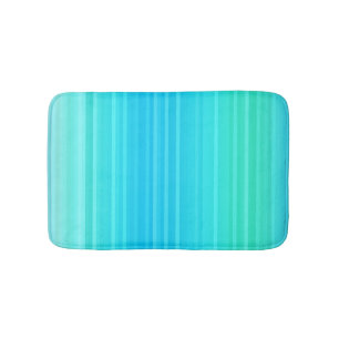 Alfombrilla De Baño Pastel Resumen Rayos verdes turquesas