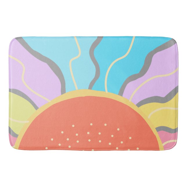 Alfombrilla De Baño Pastel Sunrise (Anverso)