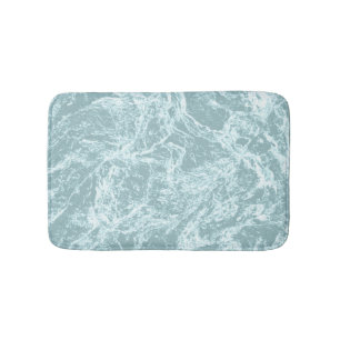 Alfombrilla De Baño Pastel Turquesa Claro Abstracto