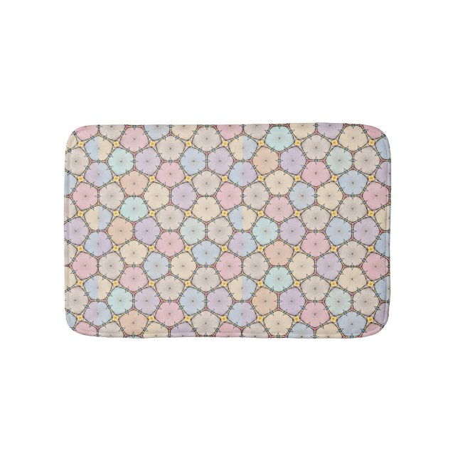 Alfombrilla De Baño Pastel Wood Slices Drawing (Anverso)