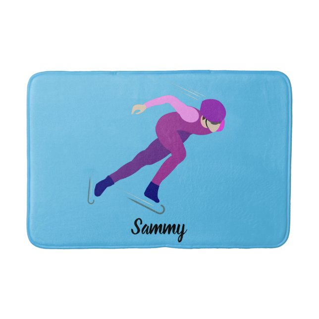 Alfombrilla De Baño Patinaje de velocidad (Anverso)