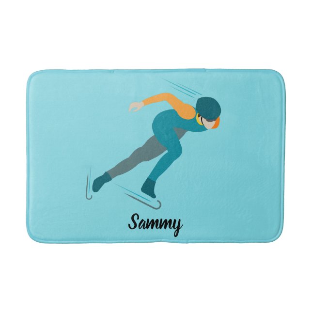 Alfombrilla De Baño Patinaje de velocidad (Anverso)