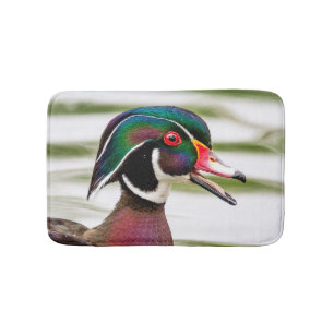Alfombrilla De Baño Pato de madera