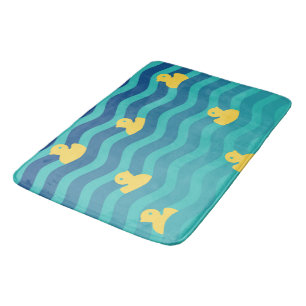 Alfombrilla De Baño Patos amarillos flotantes