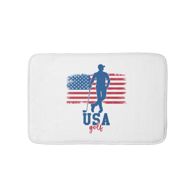 Alfombrilla De Baño Patriotic Golf USA (Anverso)