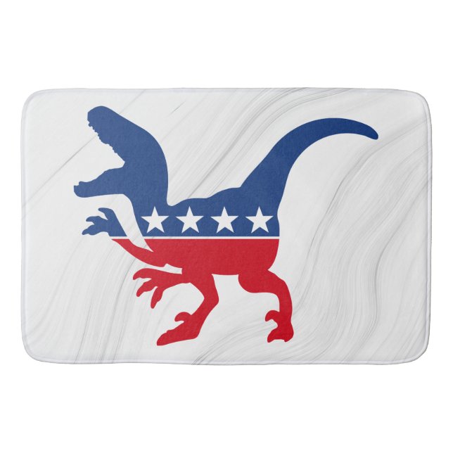 Alfombrilla De Baño Patriótico anti-política T-Rex (Anverso)