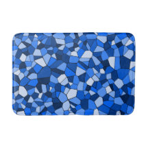Patrón abstracto de mosaico azul moderno