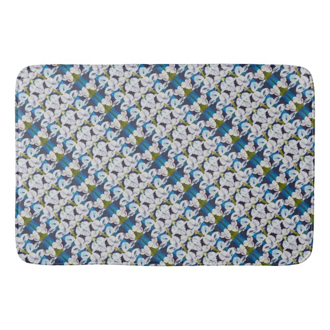 Alfombrilla De Baño Patrón abstracto de pinzas (Anverso)