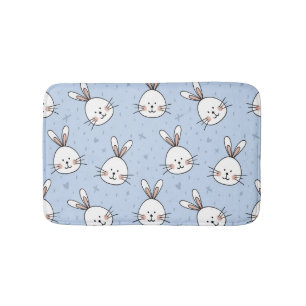 Alfombrilla De Baño Patrón Adorable de conejo conejo conejo conejo