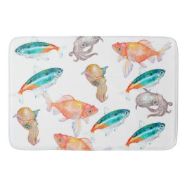 Alfombrilla De Baño Patrón animal marino