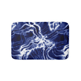 Alfombrilla De Baño Patrón azul arremolinado 