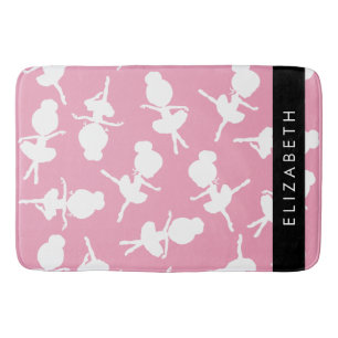 Alfombrilla De Baño Patrón Ballerina, Chicas de ballet, baile, tu nomb
