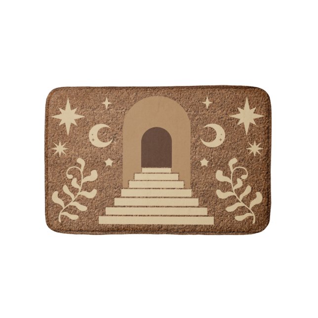 Alfombrilla De Baño Patrón Boho  (Anverso)