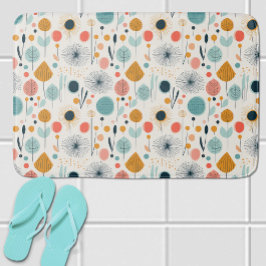Alfombrilla De Baño Patrón botánico retro MCM