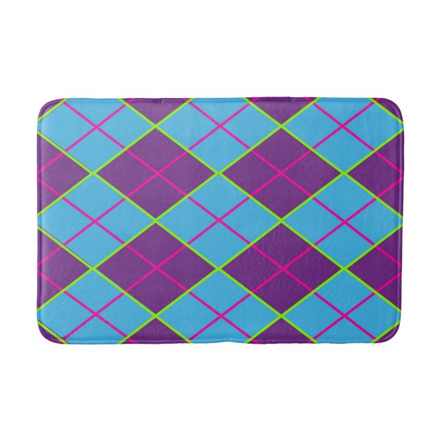 Alfombrilla De Baño Patrón clásico de Argyle (Anverso)