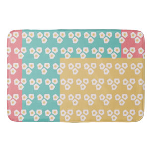 Alfombrilla De Baño Patrón colorido del brunch del desayuno del huevo