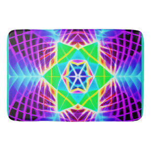 Alfombrilla De Baño Patrón colorido y vivo