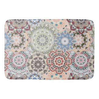 Alfombrilla De Baño Patrón con mandalas de colores