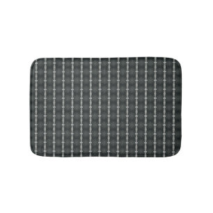 Alfombrilla De Baño Patrón de acero grisáceo sin soldadura