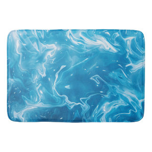 Alfombrilla De Baño Patrón de agua de la piscina azul Aqua
