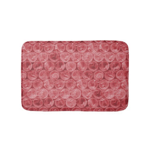 Alfombrilla De Baño Patrón de ajuste de burbuja roja
